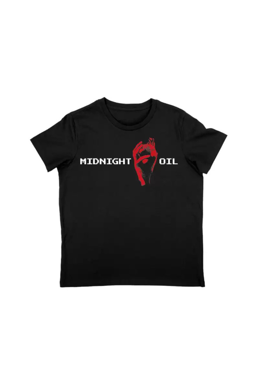 RISING SEAS TOUR LADIES BLACK TSHIRT Midnight Oil